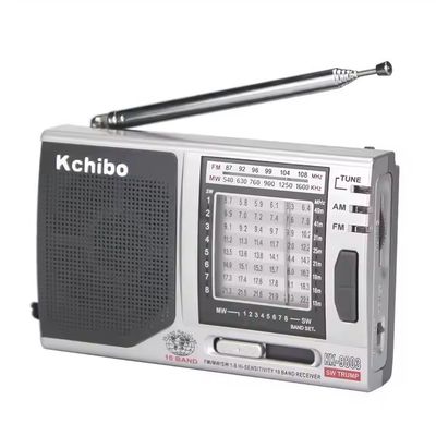 AM / FM Function Portable Radio Player with Rechargeable Battery Pack and Built-In Speaker