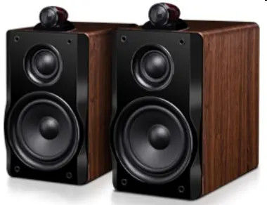 Three Way Creative Passive Bookshelf Speaker HiFi With Wood Ash Finish
