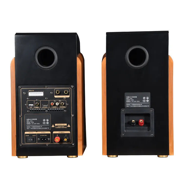 5 Inch Optical Fiber Coaxial Bookshelf Speakers Medium Bass