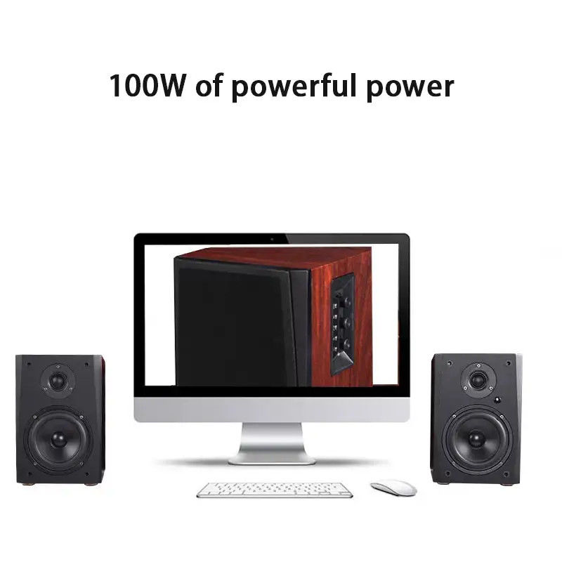 Hifi Surround Sound Active Bookshelf Speaker Bluetooth For Home Theater System