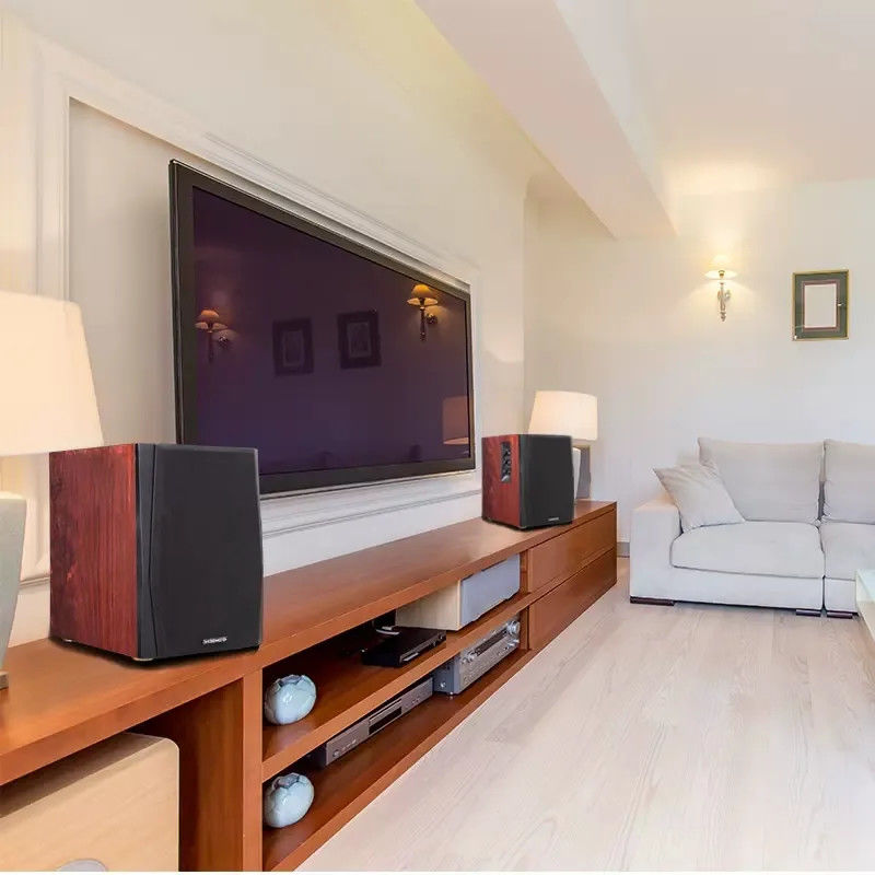 Hifi Surround Sound Active Bookshelf Speaker Bluetooth For Home Theater System