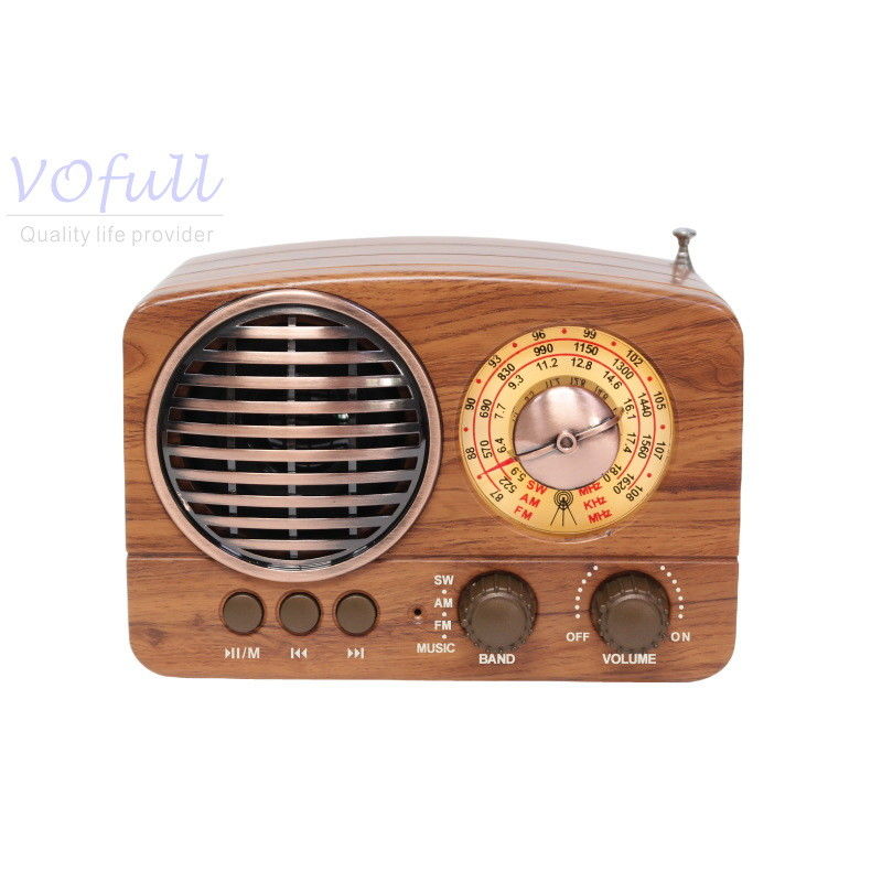 Compact Portable Battery Powered Radio Player with Built In Speaker