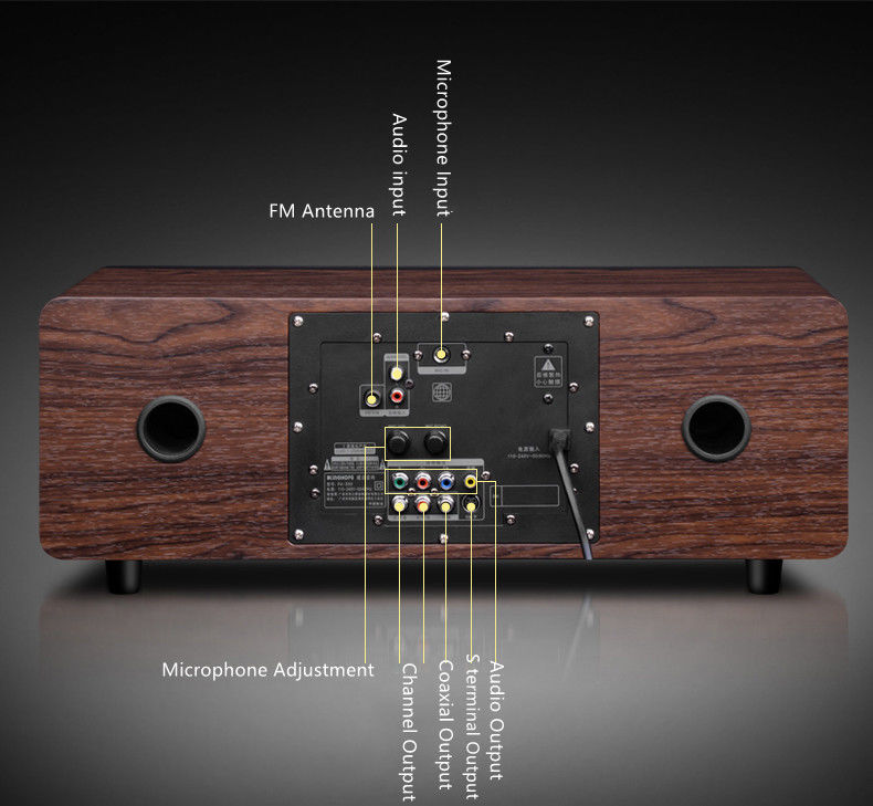 Density Sheet 5.0 Bluetooth Bookshelf Speaker System With MP3 WMA FM Play Function