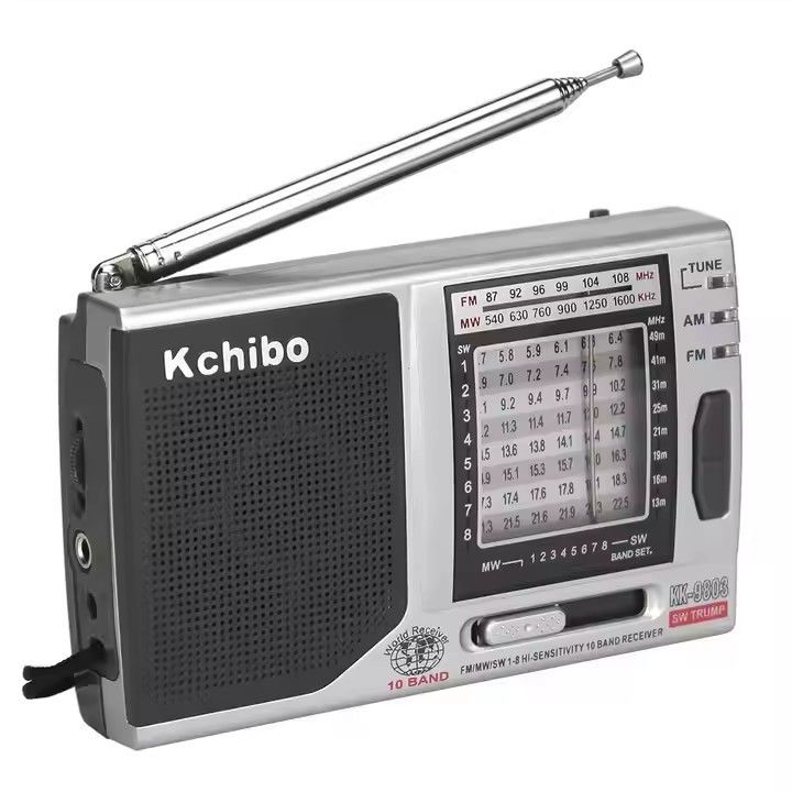 AM / FM Function Portable Radio Player with Rechargeable Battery Pack and Built-In Speaker