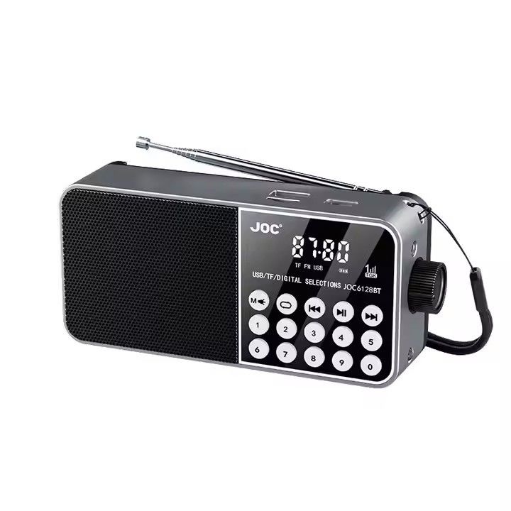 Wooden Portable Radio Player FM/MW/SW 3 Band USB/TF Slot for Coffee Lovers and Music Enthusiasts